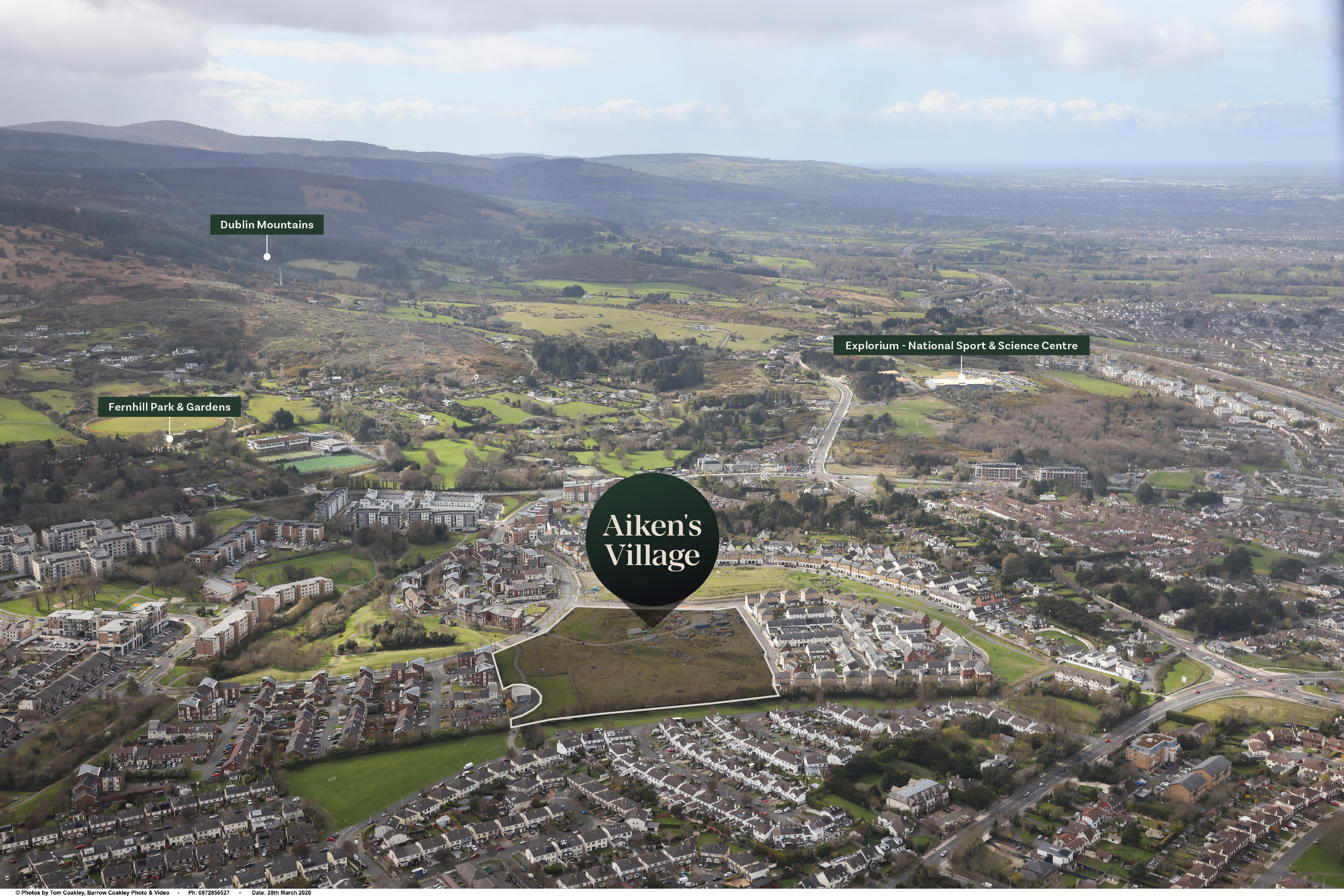 Aerial view of Aiken's Village